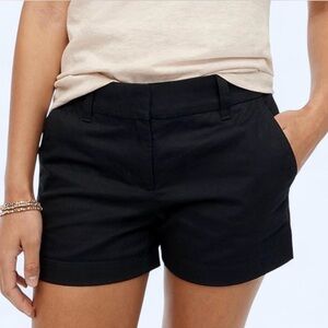 J. Crew Black Chino Shorts
